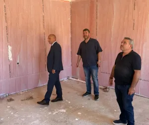 Yerköy İlçe Millî Eğitim Müdürü Necmettin Sağlam, yapımı devam eden