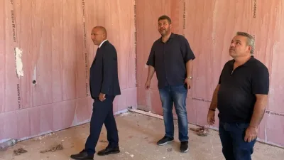 Yerköy İlçe Millî Eğitim Müdürü Necmettin Sağlam, yapımı devam eden