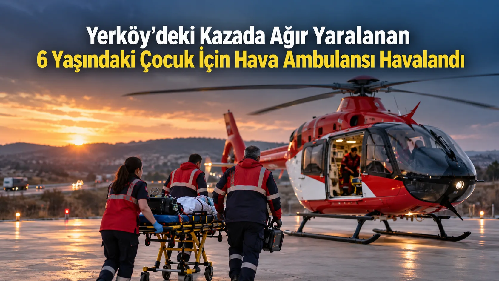 Yozgat’ın Yerköy ilçesinde meydana gelen trafik kazasında ağır yaralanan 6
