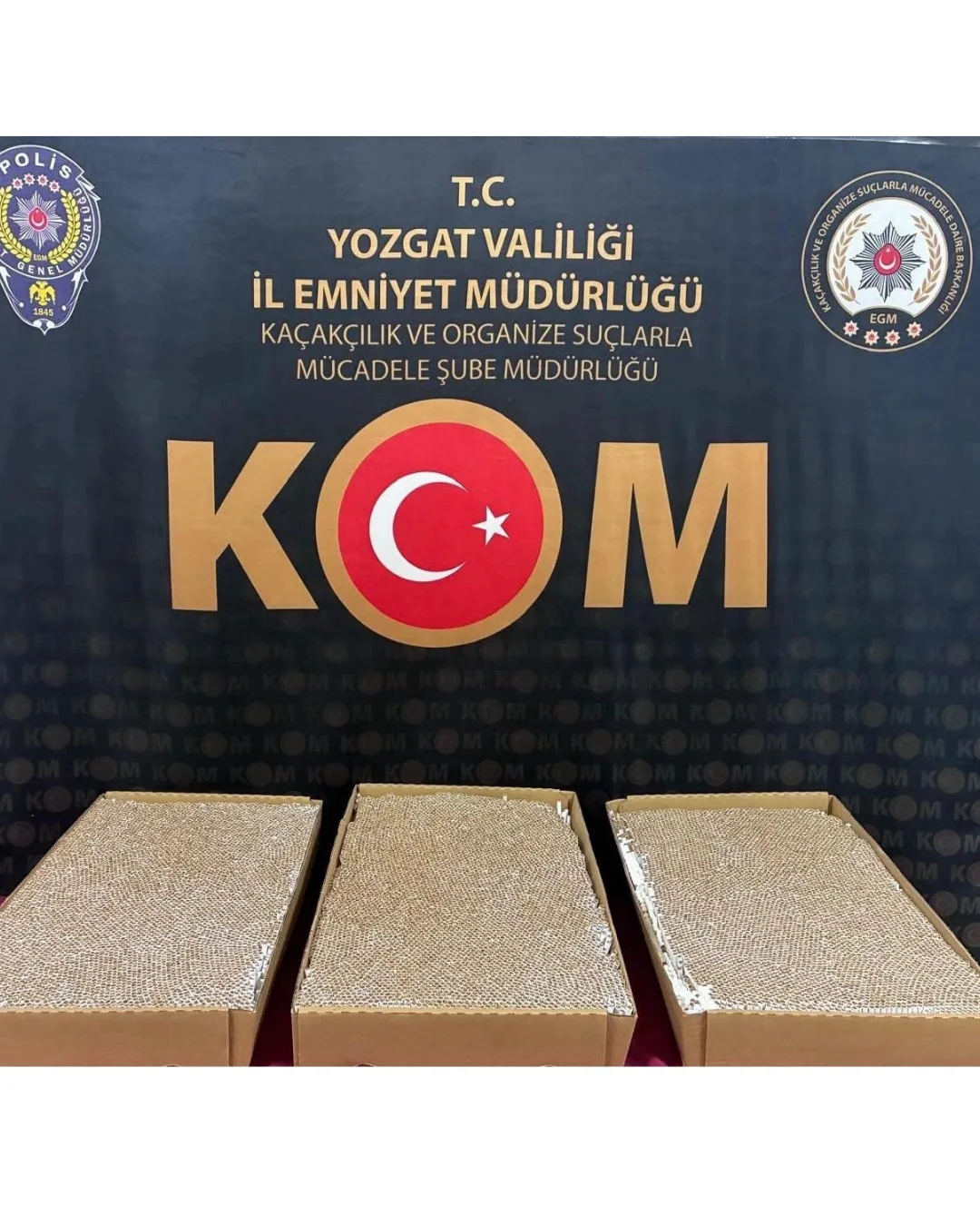 Yozgat İl Emniyet Müdürlüğü, kaçakçılık suçlarıyla mücadele çerçevesinde gerçekleştirdiği operasyonda