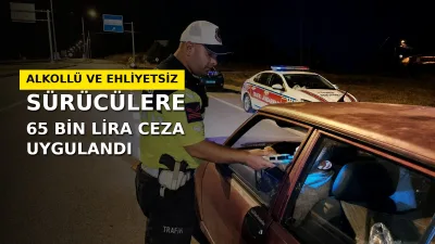 Yozgat'ın Sarıkaya ve Sorgun ilçelerinde jandarma tarafından yapılan trafik denetimlerinde