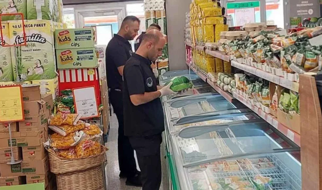 Yerköy’de marketlere yönelik gerçekleştirilen denetimlerde ürünlerin son kullanma tarihleri ile