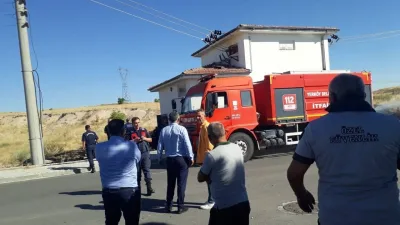 Yerköy Organize Sanayi Bölgesi’nde bir trafoda meydana gelen patlamanın ardından
