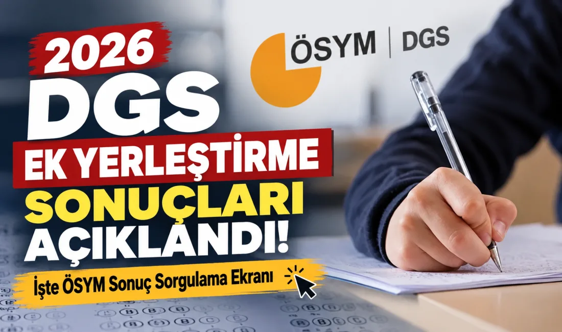 Dikey Geçiş Sınavı (DGS) ek yerleştirme sonuçlarını bekleyen adaylar için
