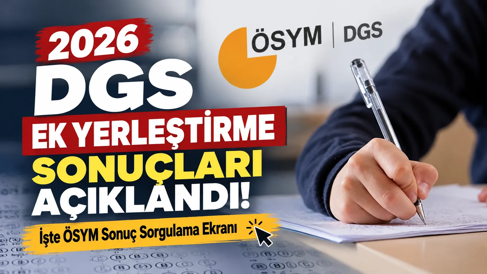 Dikey Geçiş Sınavı (DGS) ek yerleştirme sonuçlarını bekleyen adaylar için