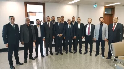 Yerköy Ticaret ve Sanayi Odası Başkanı Adem Metin ve yönetim