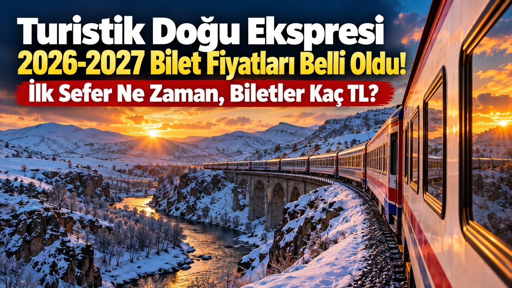 Türkiye’nin en çok ilgi gören tren yolculuklarından Turistik Doğu Ekspresi’nin