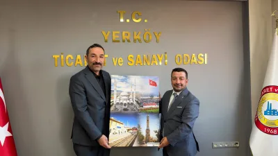 AK Parti Yerköy İlçe Başkanı Serkan Işık ve beraberindeki ilçe