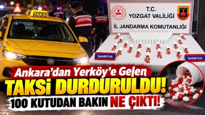 Yerköy’de jandarma ekiplerinin gerçekleştirdiği uyuşturucu operasyonunda, Ankara’dan ilçemize gelen ticari