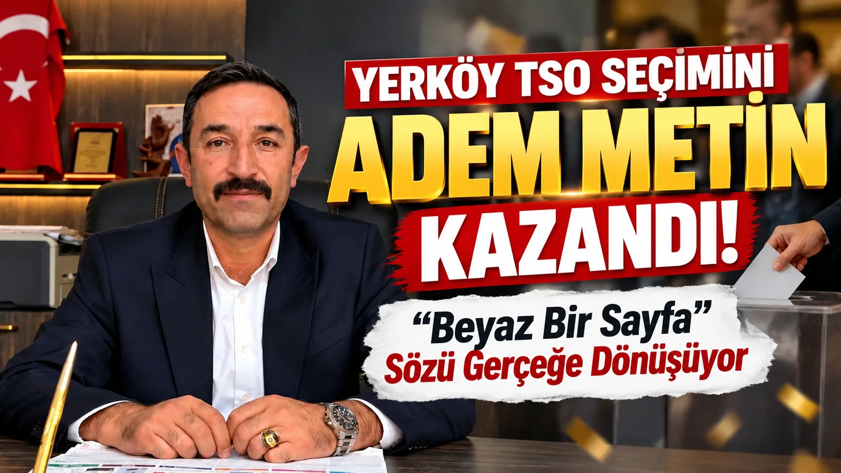 Yerköy Ticaret ve Sanayi Odası seçimlerinde merakla beklenen sonuç belli