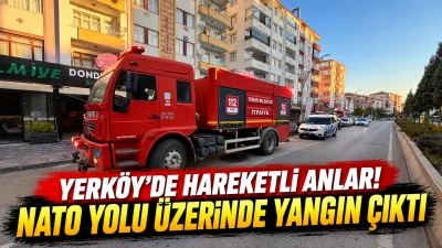Yerköy Ayanoğlu Mahallesi NATO Yolu üzerinde bulunan kafede yangın çıktı.