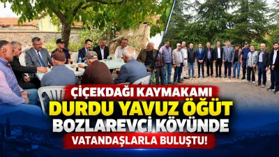 Çiçekdağı Kaymakamı Durdu Yavuz Öğüt, İl Genel Meclis Üyesi Sinan