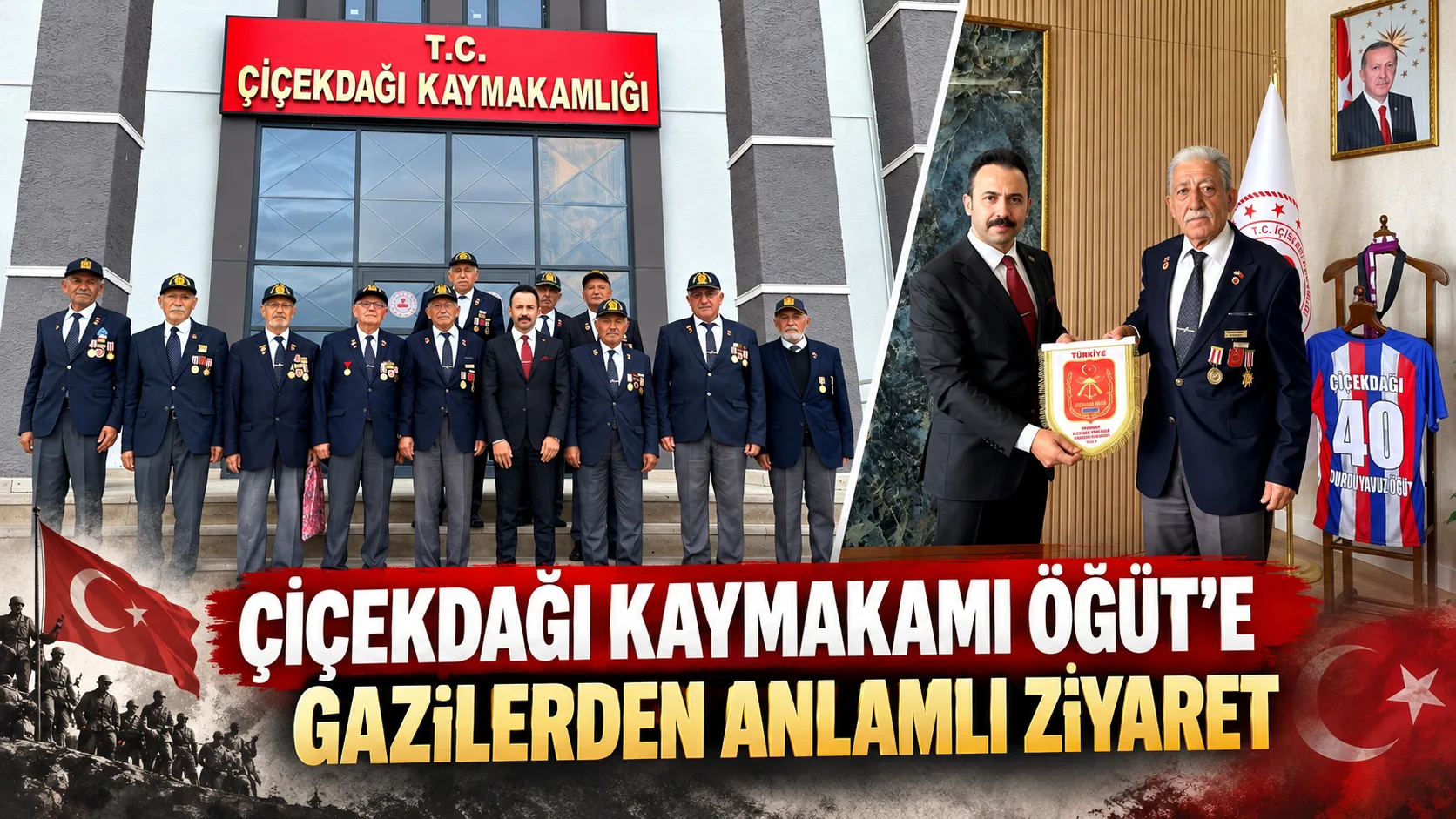 Türkiye Muharip Gaziler Derneği Kırşehir Şube Başkanı Kemal Parlak ve