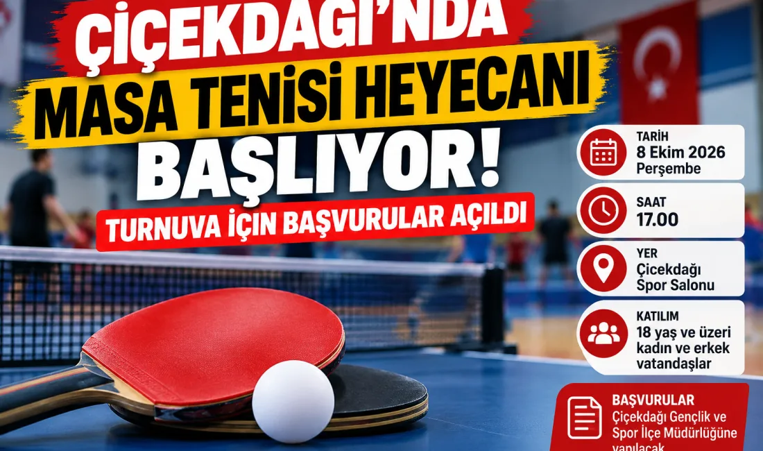 Çiçekdağı’nda Amatör Spor Haftası kapsamında sporseverleri bir araya getirecek masa