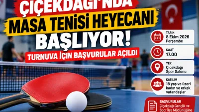 Çiçekdağı’nda Amatör Spor Haftası kapsamında sporseverleri bir araya getirecek masa
