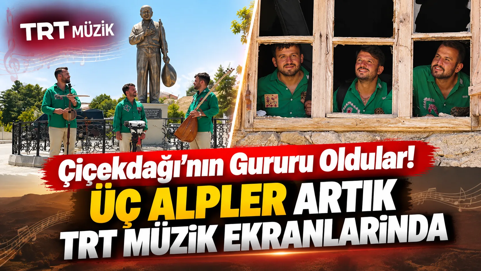 Kırşehir’in Çiçekdağı ilçesinde büyüyen ve memleketlerinin kültürünü türkülerle yaşatan Üç