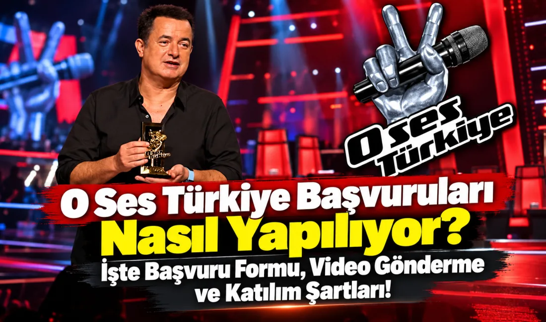 Türkiye'nin sevilen ses yarışmalarından O Ses Türkiye'ye katılmak isteyenler, başvuru