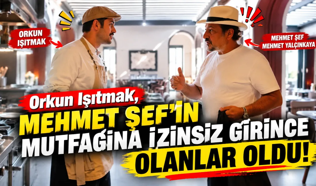 Ünlü içerik üreticisi Orkun Işıtmak, MasterChef jüri üyesi Mehmet Yalçınkaya'nın