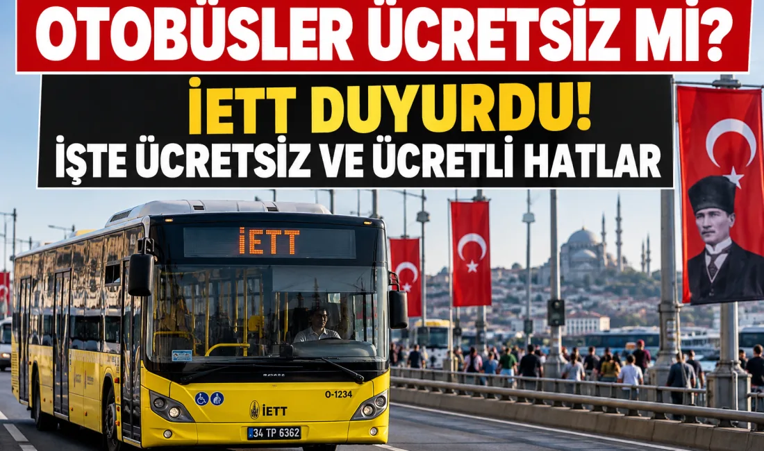 29 Ekim Cumhuriyet Bayramı dolayısıyla İstanbul'da toplu taşıma kullanacak vatandaşlar,