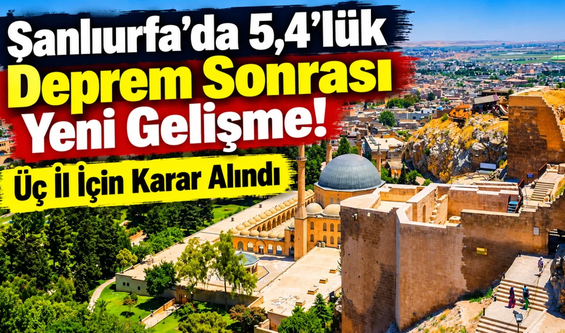 Şanlıurfa'nın Karaköprü ilçesi merkezli 5,4 büyüklüğündeki depremin ardından, afetten etkilenen