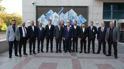 Yerköy TSO Başkanı Adem Metin ve yönetim kurulu üyeleri, AK