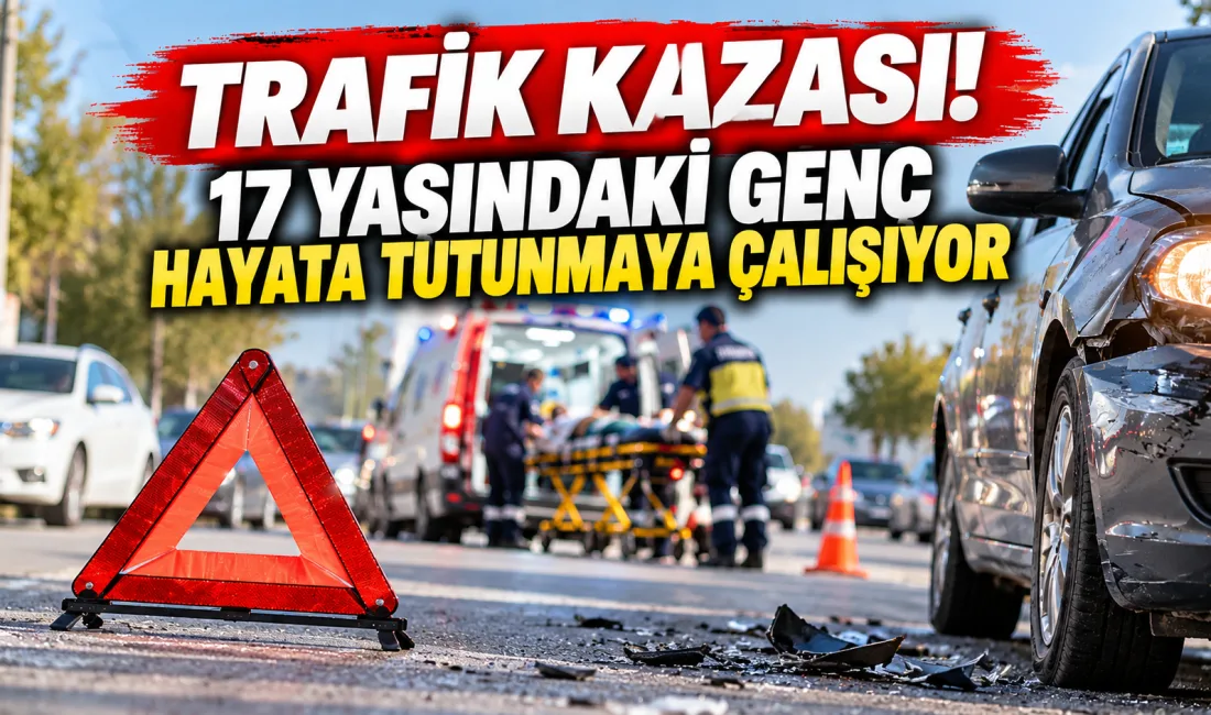 Meydana gelen trafik kazasında, yolun karşısına geçmeye çalışan 17 yaşındaki