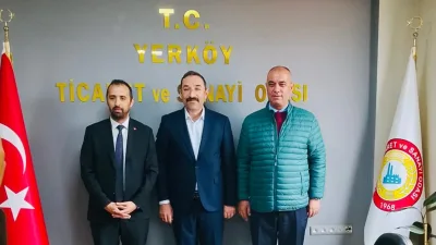SGK Yerköy İlçe Müdürü Ömer Kaplan ve kurum personeli Ahmet