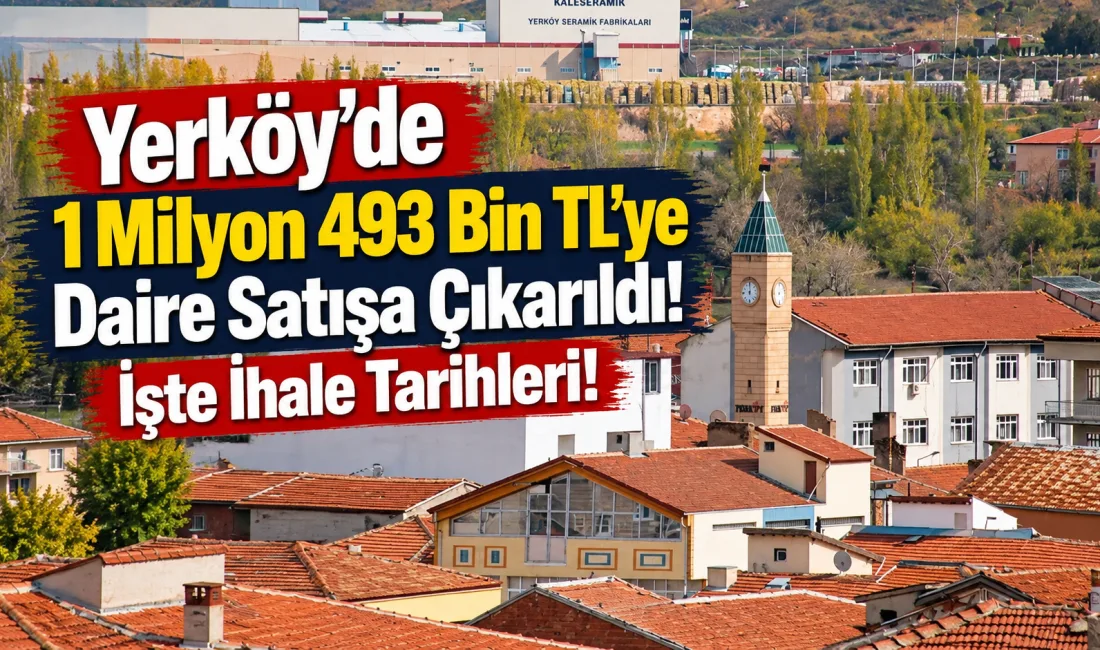 Yerköy’de Yeni Mahalle’de bulunan bir daire, 1 milyon 493 bin