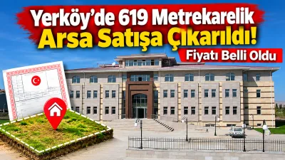 Yerköy’ün Saray köyünde bulunan 619 metrekarelik arsa, 1 milyon 362