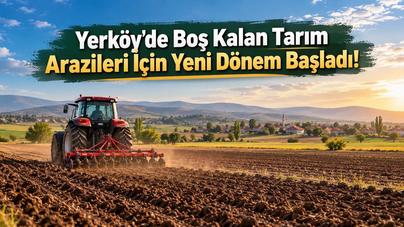Yerköy’de Sarıyaprak ve Saray köylerindeki işlenmeyen tarım arazileri için kiralama