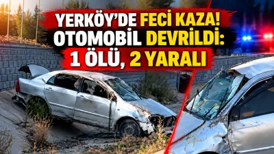 Yerköy ilçemizde Saray köyü çıkışında meydana gelen trafik kazasında 1
