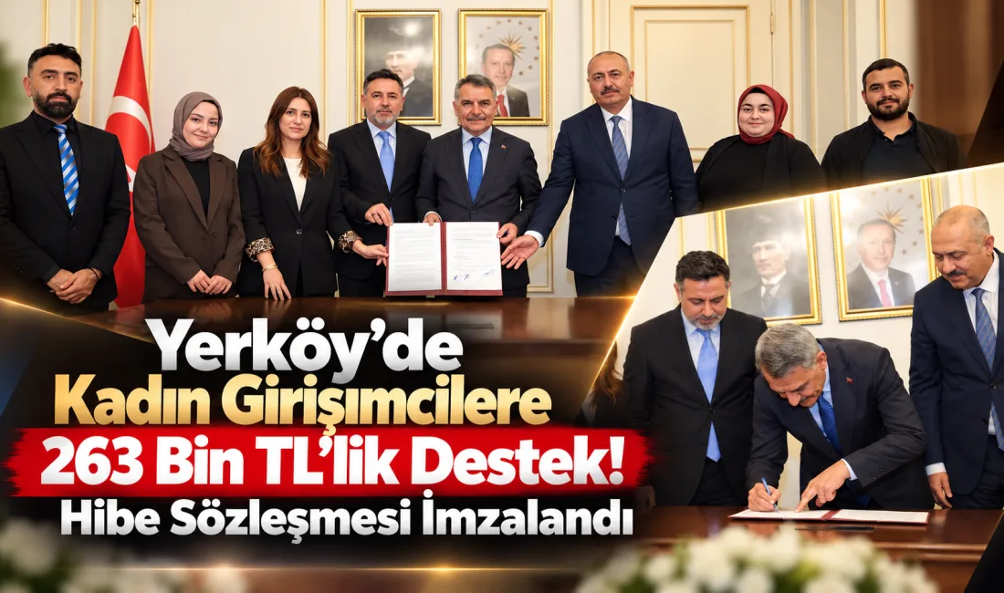 Yerköy’de kadınların üretim gücünü artıracak önemli bir destek için imzalar