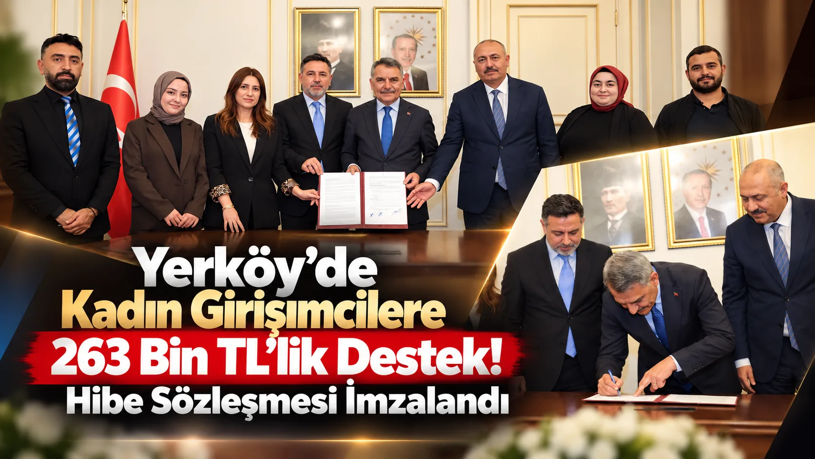 Yerköy’de kadınların üretim gücünü artıracak önemli bir destek için imzalar