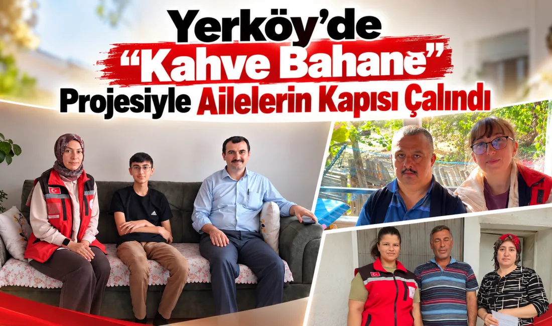 Yerköy’de “Kahve Bahane Projesi” kapsamında sosyal hizmetlerden yararlanan ailelere yönelik