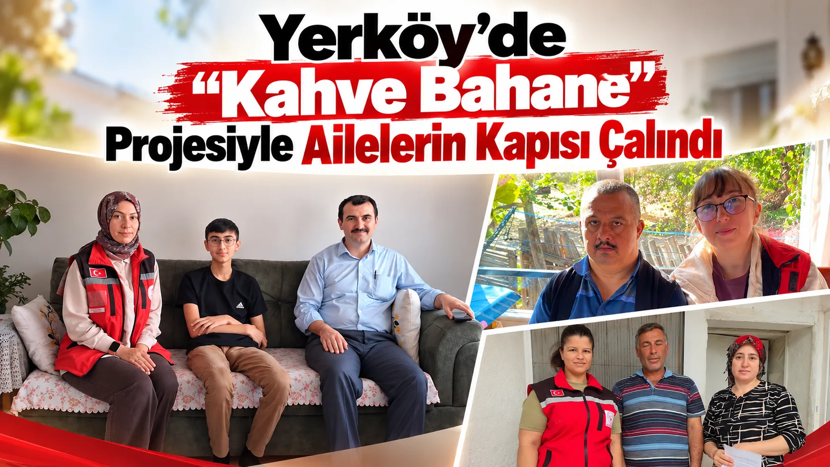 Yerköy’de “Kahve Bahane Projesi” kapsamında sosyal hizmetlerden yararlanan ailelere yönelik