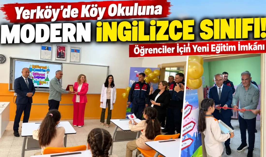 Yerköy’e bağlı Saray köyünde bulunan Saray YİBİTAŞ İlk/Ortaokulu, öğrencilerin yabancı