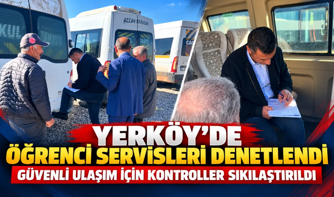 Yerköy’de öğrencilerin okullarına güvenli ve huzurlu şekilde ulaşabilmesi amacıyla okul