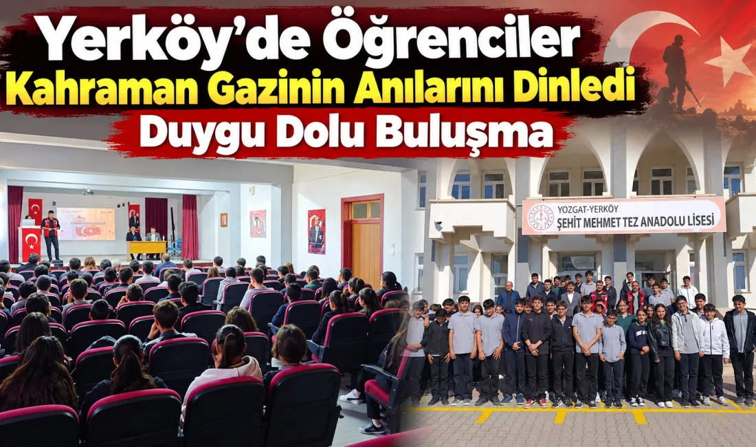 Yerköy’de düzenlenen “Vatan ve Kahramanlık” programında şehit aileleri ve gaziler,