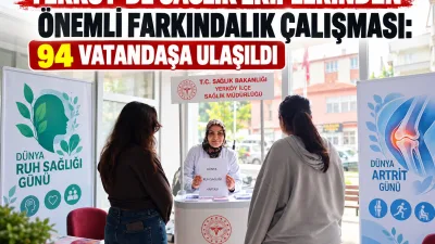 Yerköy İlçe Sağlık Müdürlüğü ekipleri, Dünya Ruh Sağlığı Günü ve