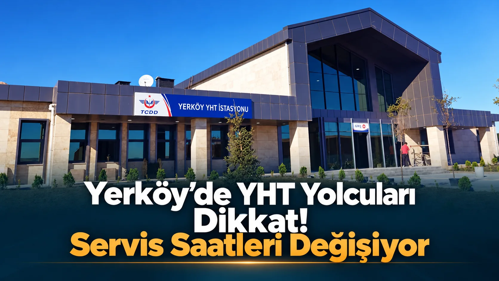 Yerköy Belediyesi, Yüksek Hızlı Tren (YHT) servis saatlerinin 1 Kasım