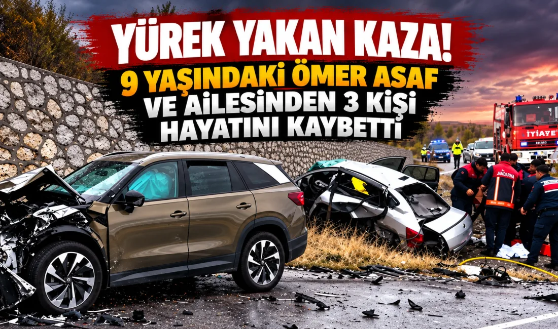 Alaca-Yozgat karayolunda iki aracın kafa kafaya çarpışması sonucu meydana gelen