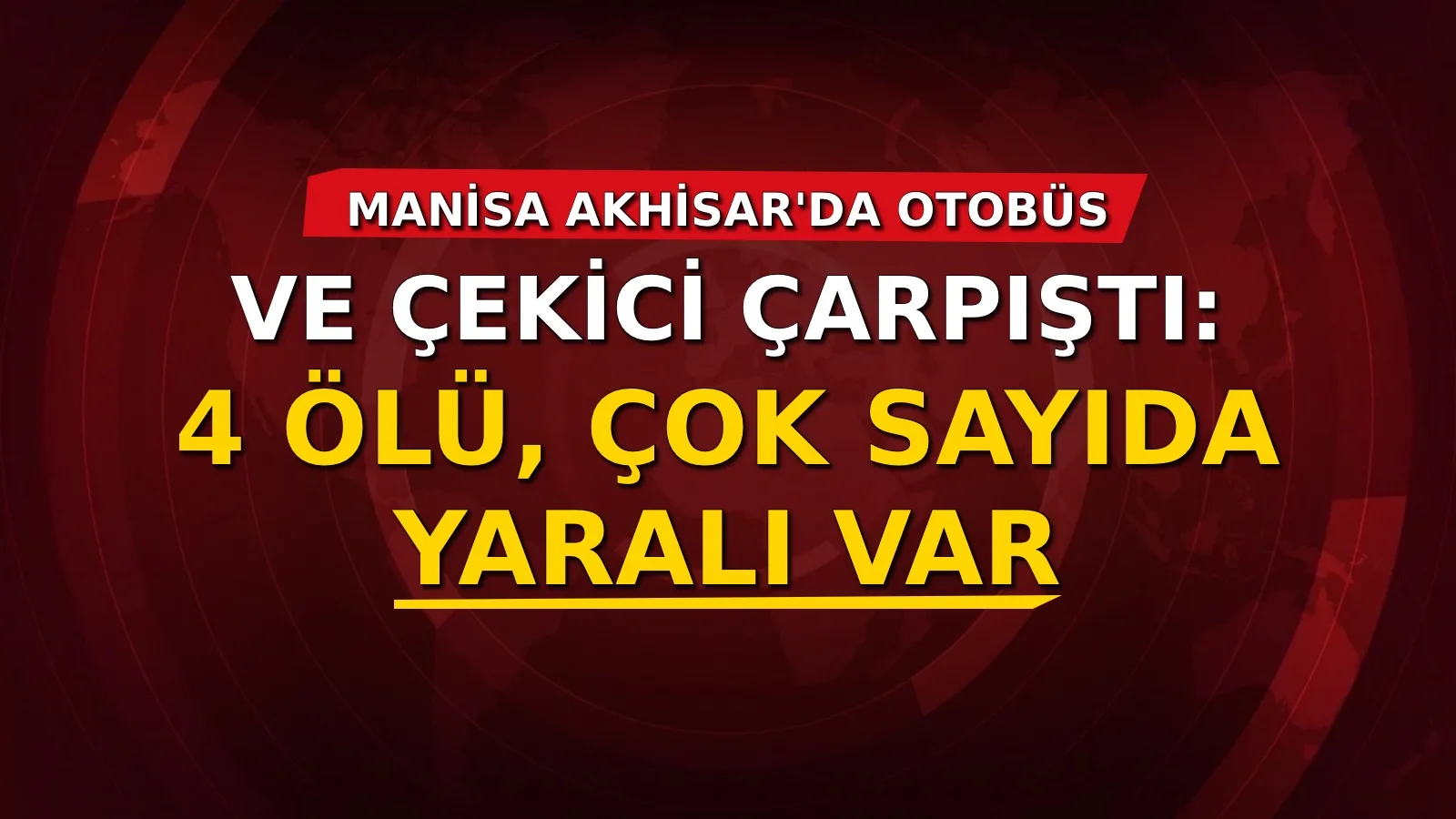 Manisa'nın Akhisar ilçesinde İstanbul otobanında bir yolcu otobüsü, çekici ile