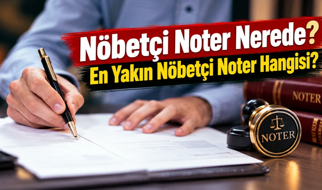 Çorum nöbetçi noterlerinin 18 Ekim 2026 Pazar hizmet bilgileri açıklandı.