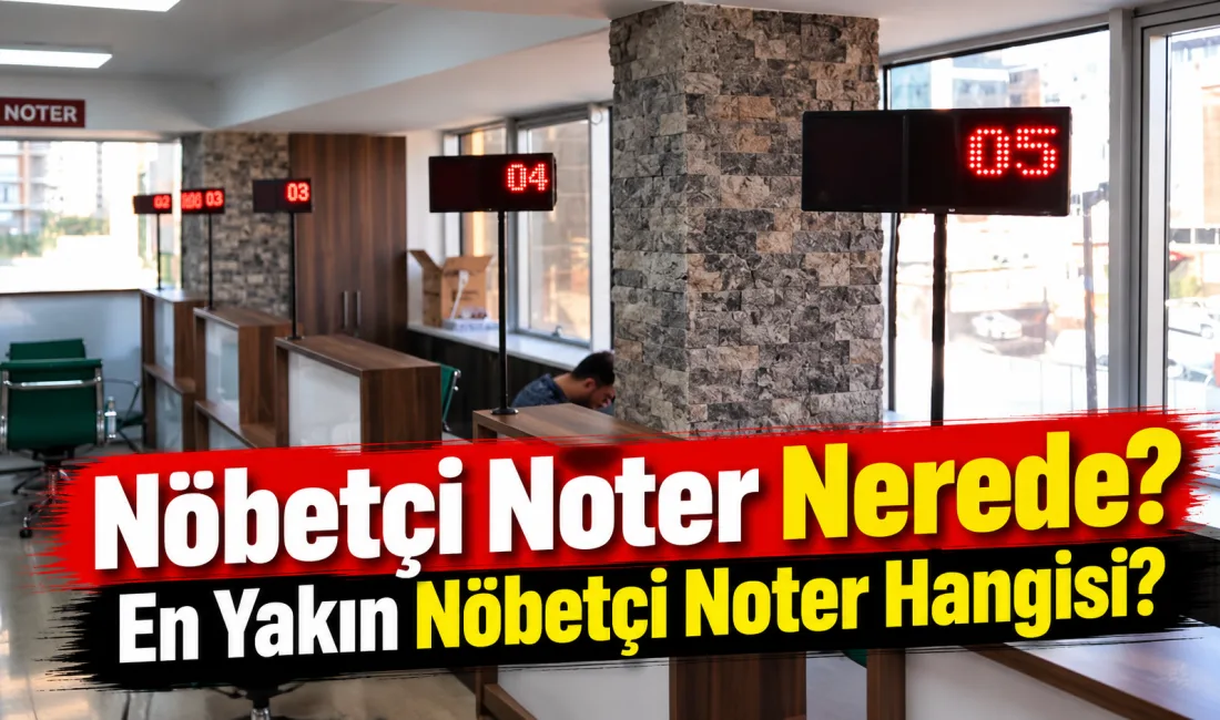 Adana için bugün açık noter arayan vatandaşlara yönelik 18 Ekim