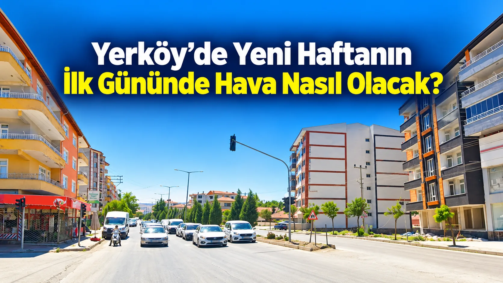Yerköy’de 26 Ekim 2026 Pazartesi günü parçalı bulutlu bir hava